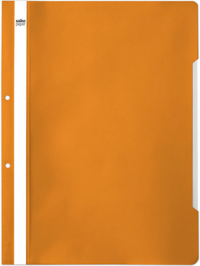 Salko 2941 Plastik Bericht Datei mit Löchern Orange