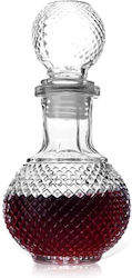 Diamond Bottle Water Glass with Screw Cap Transparent 250ml