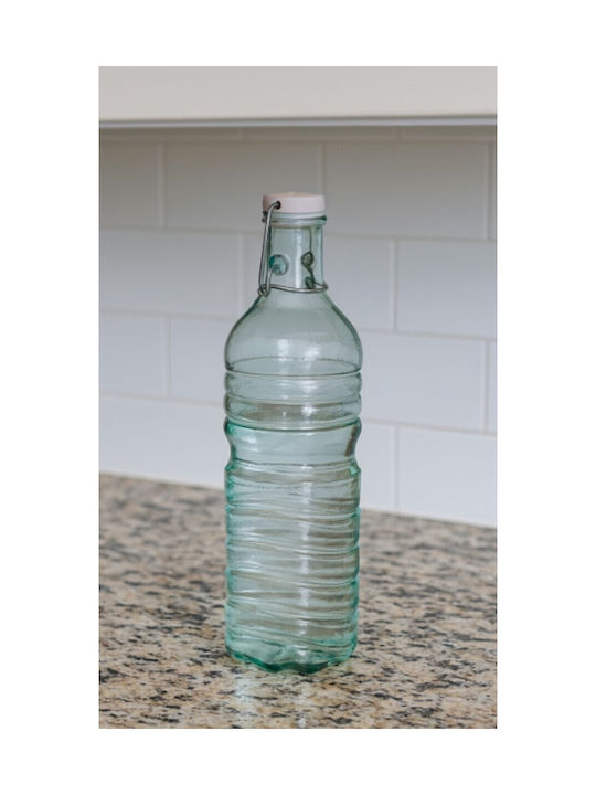 Galifas Μπουκάλι Νερού Γυάλινο με Κλιπ Διάφανο 1500ml