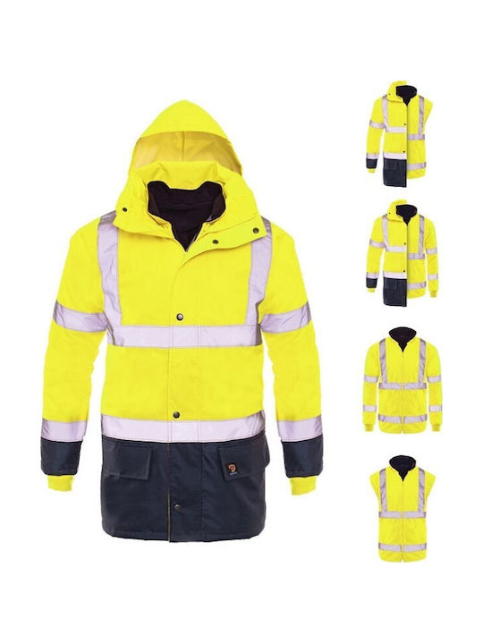 5in1 Reflective Jacket Procera Detachable Sleeves Waterproof Prolumo