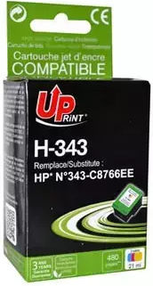 Ink Cartridge Uprint H-343cl/c8766ee Colour