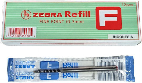 Zebra Replacement Ink for Fine Fountain Pen Red F-301/F-402/F-XMD/301A