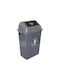 Costos Plastic Waste Bin Push Grey 20lt