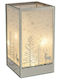 Iliadis Christmas Glass Battery Candlestick 18x10cm