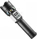 Rechargeable Flashlight LED with Maximum Brightness 800lm White