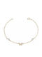 Kids Bracelet from Gold 9K with Butterfly, Baby Girl & Stones