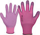 Stenso Gloves for Work Purple Latex/Polyester 1pcs