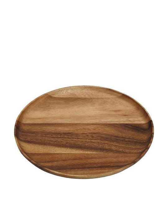 Espiel Дърво Кръгъл Поднос за сервиране 30.5см CTC-16925-4 1бр