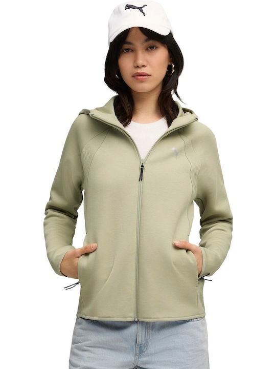 PUMA Evostripe Women's Sweatshirt Jacket Hooded...