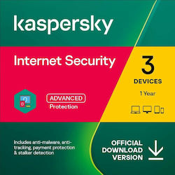Kaspersky Internet Security 2025 για 3 Συσκευές και 1 Έτος Χρήσης (Ηλεκτρονική Άδεια)