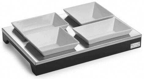 Pintinox Inox Ορντεβιέρα με Βάση Ασημί Ø46xY6cm Π46xΜ32xΥ6cm