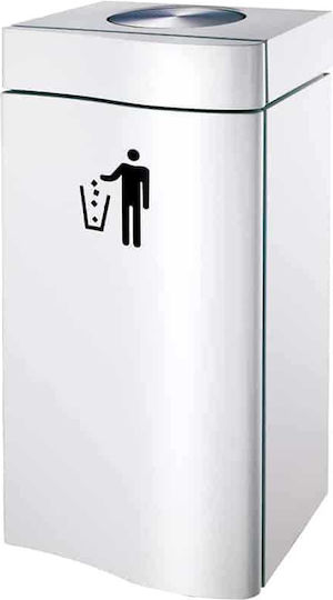Costos Metallic Waste Bin 85lt Inox
