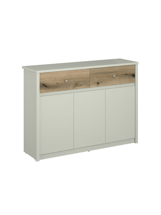 Μπουφές Karin 3d2s mit Schubladen Beige 126x36.5x91cm