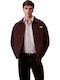Μακρυμάνικo Βαμβακερό Overshirt Burgundy