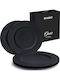 Miamio Oasis Collection Negru Ceramică Set de Vase 4buc