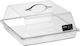 Neutrale Vitrinen Polycarbonat Rollo 34x34x17cm
