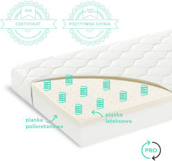 Woodies Safe Dreams Στρώμα Κούνιας με Latex 40cmx90cmx7cm