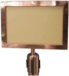 Πινακίδα Inox Copper Κολωνάκι Διαδρόμου 33x24εκ