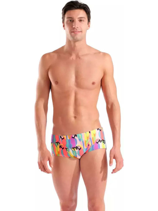 Waist Short Men's Swimwear Shorts Multicolour Floral