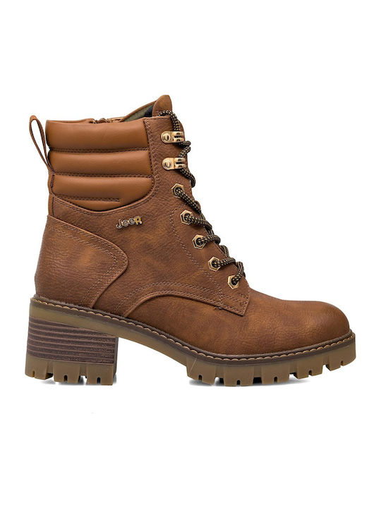 Jeep Footwear Leather Women's Ankle Boots Tabac...