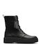 Torhill Style Leather Women's Ankle Boots Black