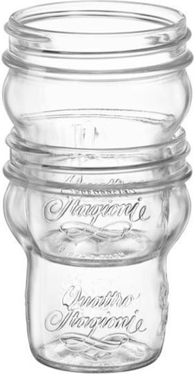 Bormioli Rocco Set 6 Pieces General Use Glass Transparent Jars 275ml