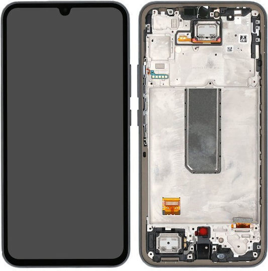 Екран Samsung със Сензорен Механизъм и Рамка за Samsung A34 5G A346B (Черен)