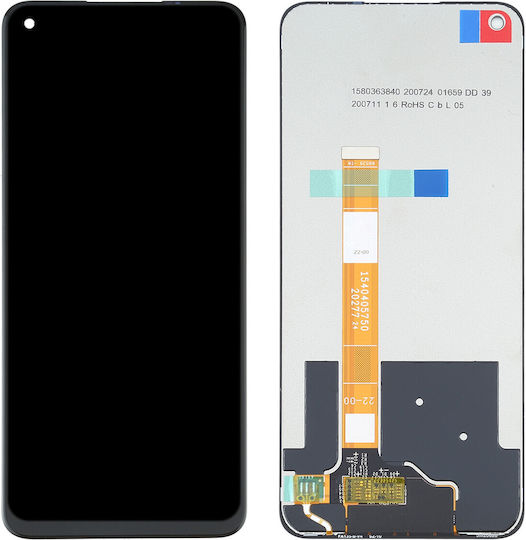 Screen with Touch Mechanism and Frame for Realme 7 4G (Black)