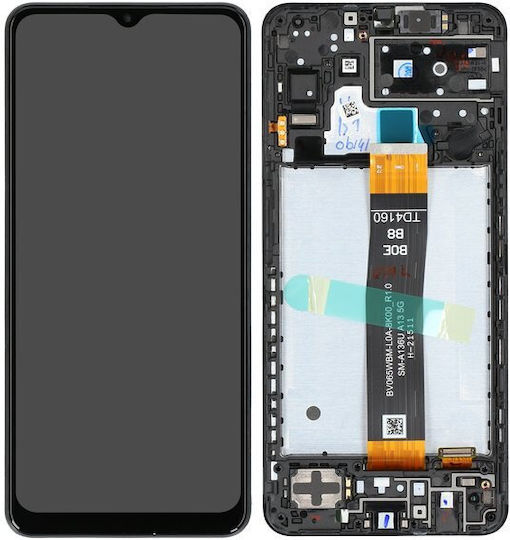 Екран A136 със Сензорен Механизъм и Рамка за Galaxy A13 5G (Черен)