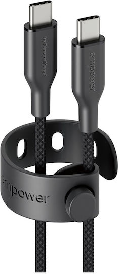 Empower by PanzerGlass USB 2.0 Cable USB-C Male - USB-C 60W PD Black 1.2m
