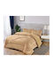 Alpha-Market Κουβερτοπάπλωμα Υπέρδιπλο 220x240εκ. Μπέζ 330 GSM