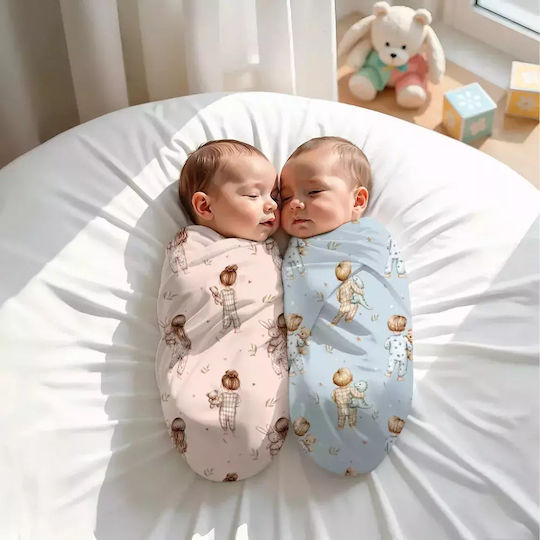 Borea Baby Sheets Set Cradle Cotton Multicolored 70x120cm