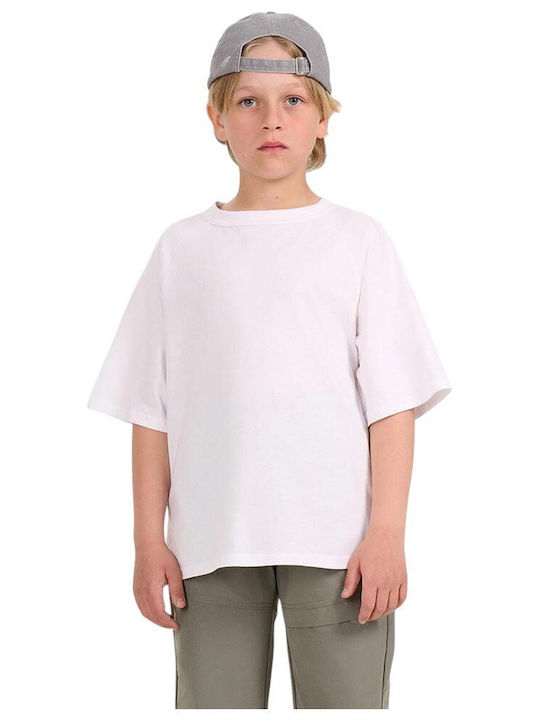 4F Παιδικό T-shirt Λευκό