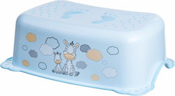 Bathroom Booster Seat Non-slip Zebra Light Blue Maltex Baby