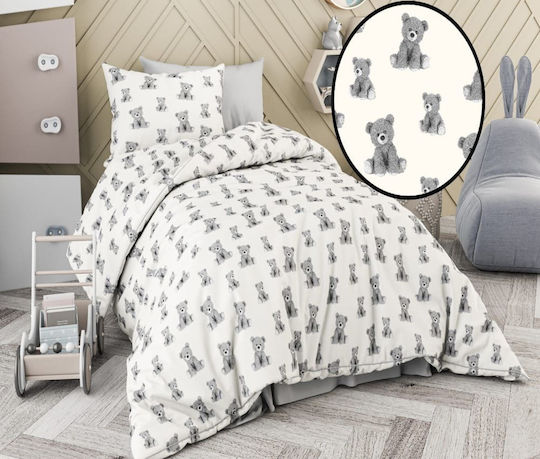 MayHome Seturi de cearșafuri Single Bumbac Gri 160x240cm