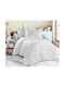 MayHome Set Kids Duvet Cover Semi-double with Pillowcase Cotton Gray 180x240cm