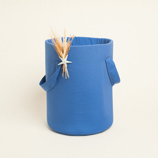 Beauty Home Σακος Κυλινδρος 43 X 30 Cm Μονοχρωμο Premium Μπλε Ρουα