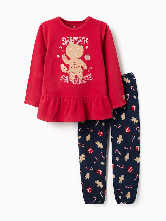 Zippy Kids' Pajamas Winter Fleece Red