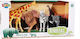 507859 Jungle Animals 12.5cm Luna Toys Plastic Set 4 Pieces