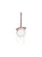 Love Happiness Health Ceramic Purple Hanging Ornament