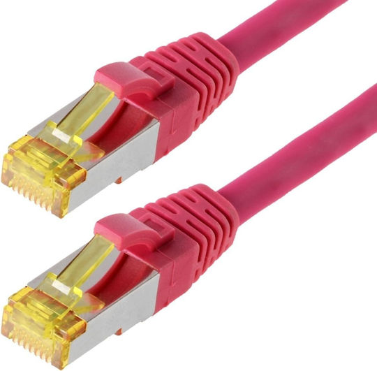 Telegärtner S/FTP Cat.6a (Gigabit) Καλώδιο Δικτύου Ethernet 2m Μωβ