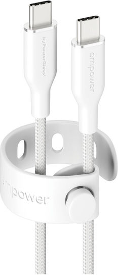 Empower by PanzerGlass USB 2.0 Cable USB-C Male - USB-C 60W PD White 1.2m