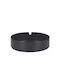 Inox 18/0 Ashtray 12cm Matte Black