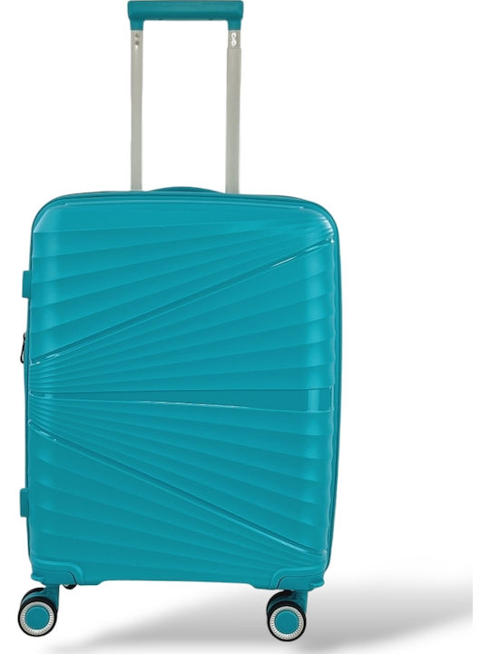 Playful Bags Cabin Travel Suitcase Hard Turquoi...