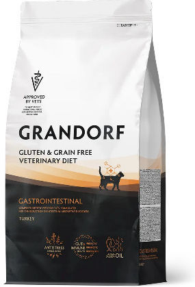 Grandorf Hrană Uscată pentru Pisici cu Tract Gastrointestinal Sensibil cu Curcan 0.4kg