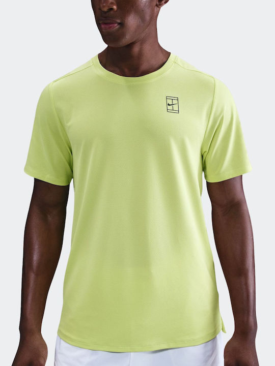 yellow nike tennis shirt