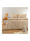 Melinen Keshia Σετ Σεντόνια King Size 270x260εκ. Beige (4τμχ)