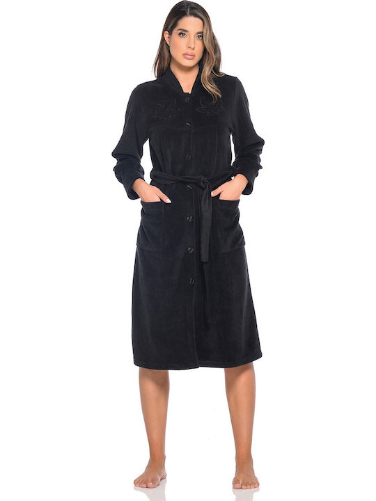 Clio Lingerie Winter Damen Robe Black