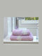 Linea Home Σετ Πετσέτες Μπάνιου 2τμχ Como Λιλά Βάρους 500gr/m²