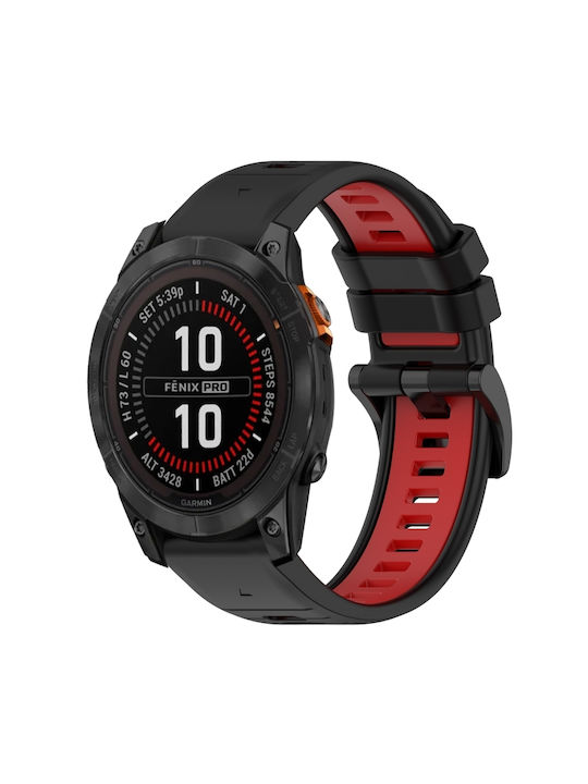 Strap Silicone Black (Fenix 5S/5S Plus/6S/6S Pro/7S/7S Pro/8 (43mm))
